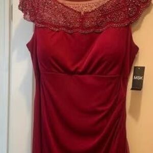 NWT Red formal dress Sz 14 MSK